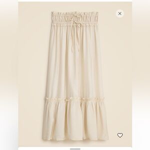 J. Crew Cream Maxi Skirt